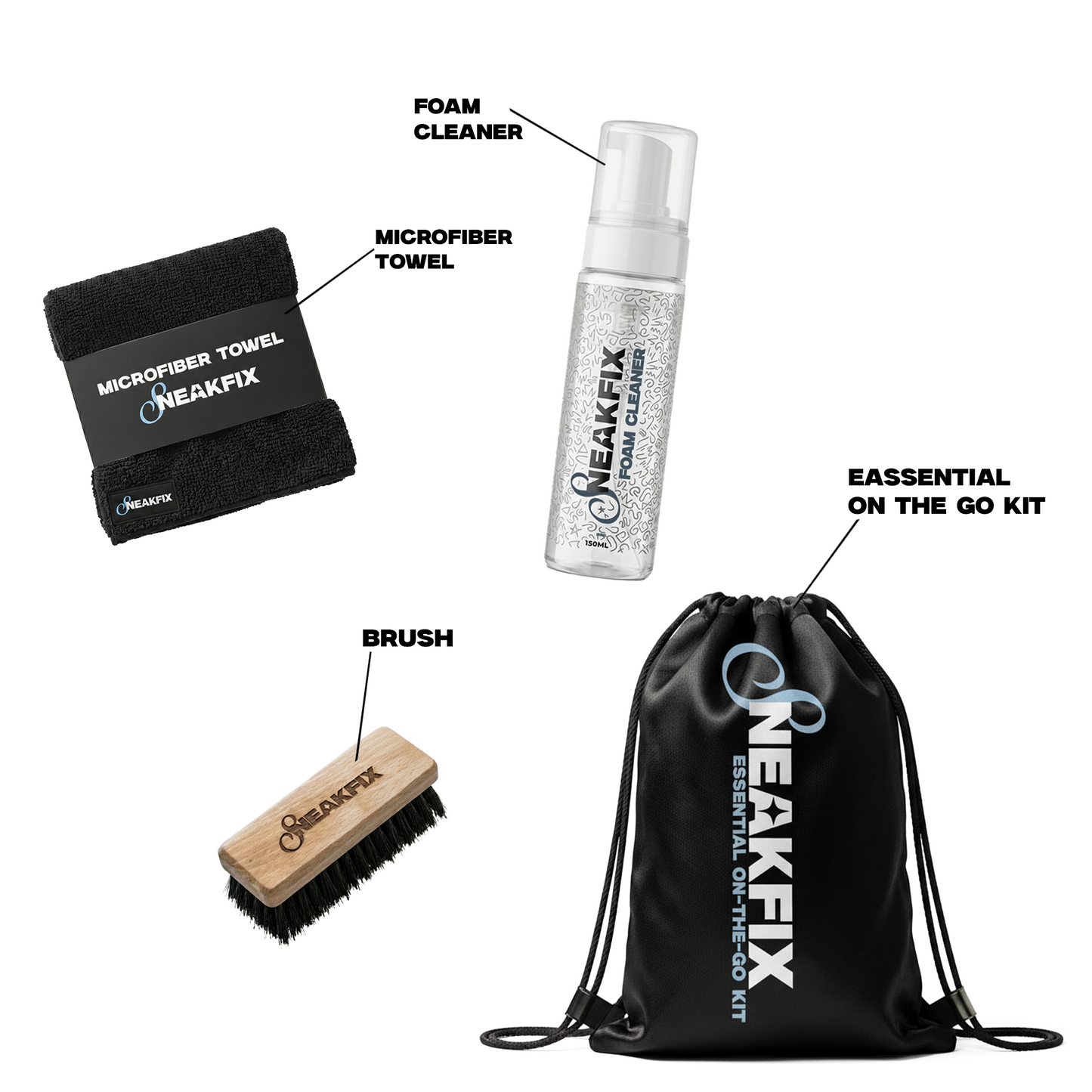 Shoe Cleaning On-The-Go Kit