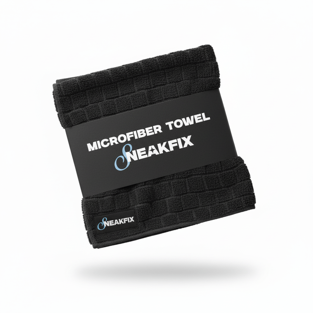 Black Microfiber Towel - SneakFix